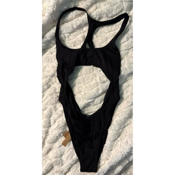 Skims black Cut Out Monokini Swimsuit one piece NWT 2X